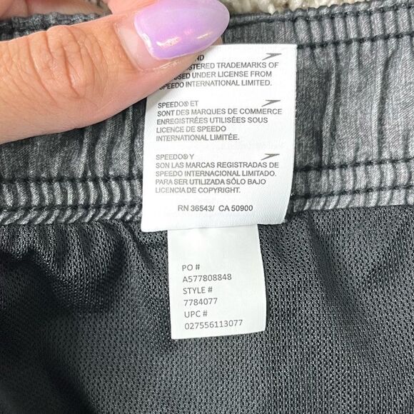 Speedo Swim Trunks Men’s XXL Marina Gray & Black Sport Volley Quick-Drying - Picture 5 of 8